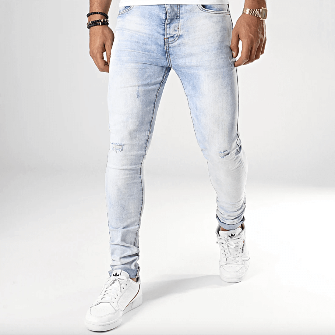 Men’s Skinny Fit Jeans – Stretch Denim Casual Pants