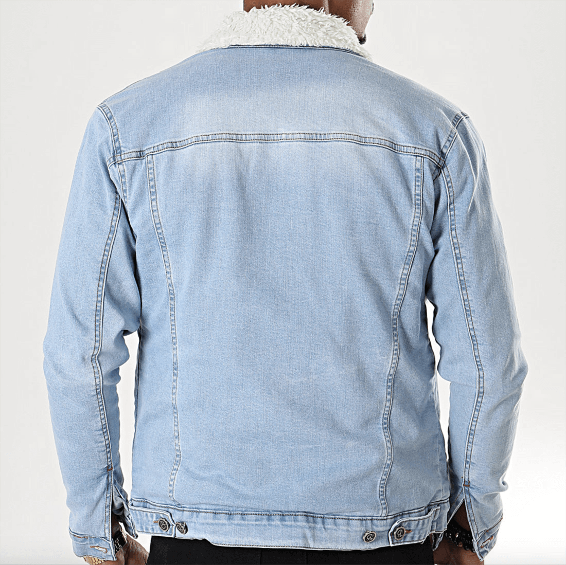 Men’s Blue Wash Denim Jacket – Casual Lightweight Outerwear - Image 2
