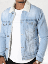 Men’s Blue Wash Denim Jacket – Casual Lightweight Outerwear