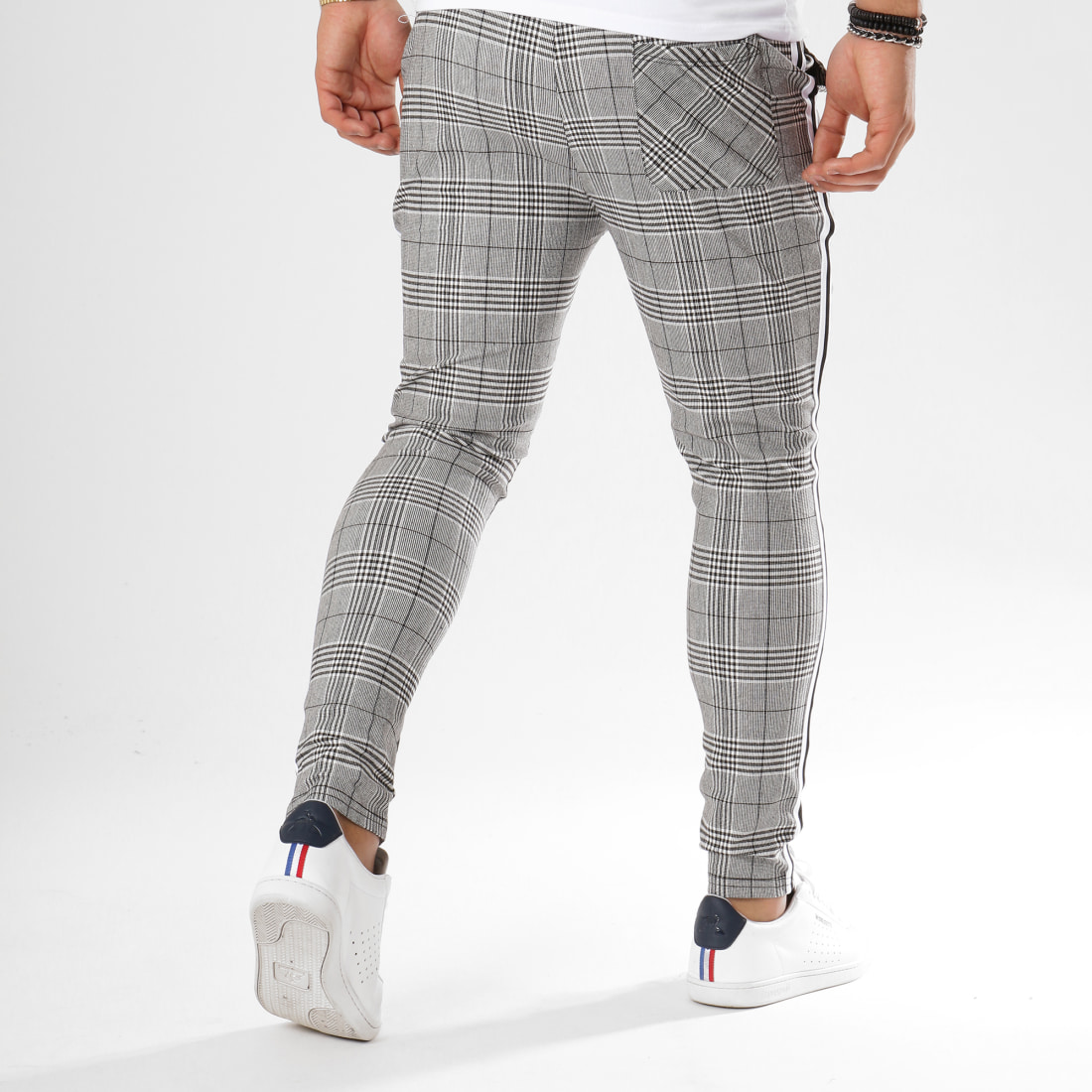 Men’s Checked Casual Pants – Slim Fit Everyday Trousers - Image 3